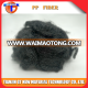 9D 65mm High tenacity black lower price staple polypropylene fiber for automotive nonwoven used